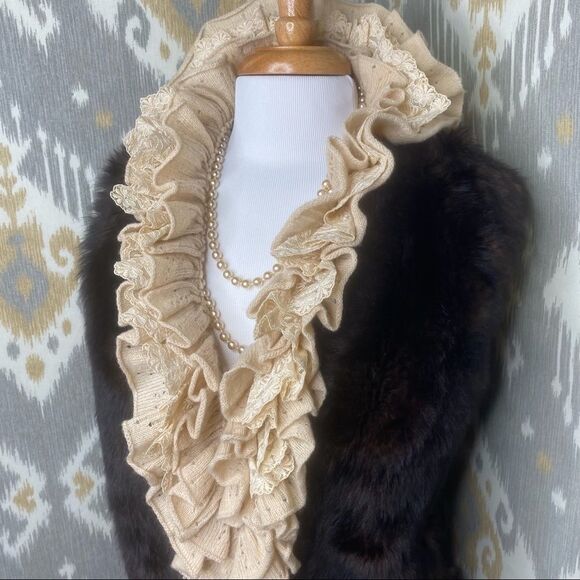 Ralph Lauren Sable Brown Lamb Shearling Vest - Picture 10 of 14